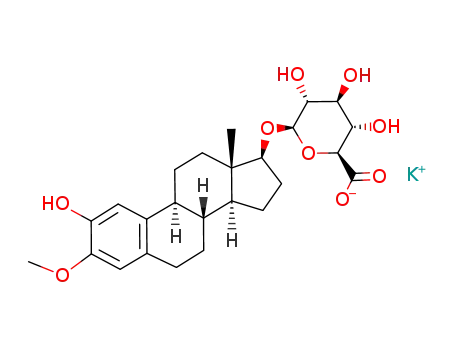 potassium <2-hydroxy-3-methoxyestra-1,3,5(10)-trien-17β-yl-β-D-glucopyranosid>uronate