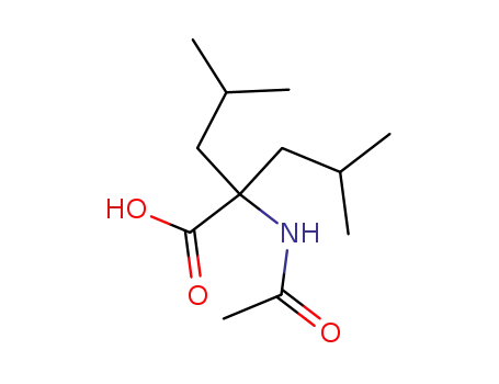 Molecular Structure of 588708-33-2 (Leucine,  N-acetyl-2-(2-methylpropyl)-)
