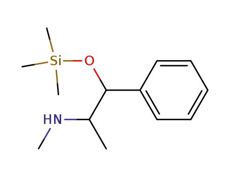 Molecular Structure of 54833-35-1 (N,α-Dimethyl-β-(trimethylsilyloxy)benzeneethanamine)