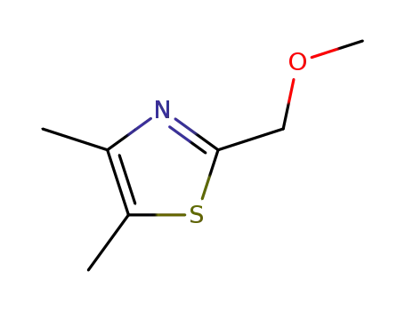 Molecular Structure of 533885-39-1 (Thiazole,  2-(methoxymethyl)-4,5-dimethyl-)