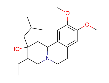 3-エチル-1,3,4,6,7,11b-ヘキサヒドロ-9,10-ジメトキシ-2-(2-メチルプロピル)-2H-ベンゾ[a]キノリジン-2-オール