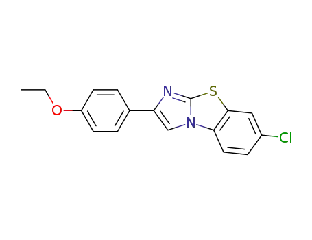 Molecular Structure of 56921-71-2 (7-CHLORO-2-(4-ETHOXYPHENYL)IMIDAZO[2,1-B]BENZOTHIAZOLE)