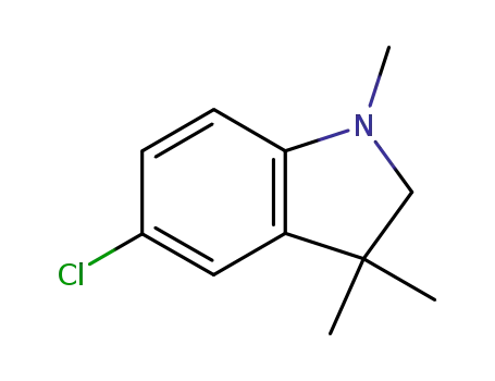 Molecular Structure of 66113-37-9 (5-Chloro-1,3,3-triMethylindoline)