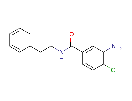 Molecular Structure of 93899-84-4 (3-amino-4-chloro-N-(2-phenylethyl)benzamide)
