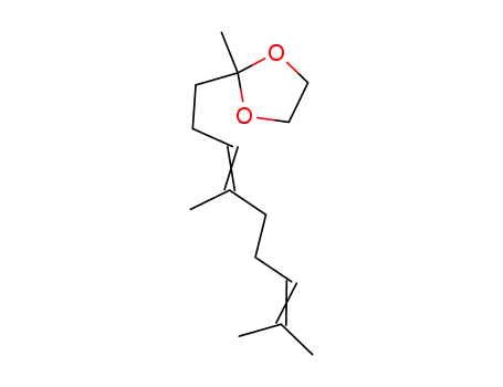 Molecular Structure of 69538-03-0 (2-(4,8-dimethylnona-3,7-dienyl)-2-methyl-1,3-dioxolane)