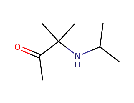 Molecular Structure of 90226-43-0 (2-Butanone, 3-(isopropylamino)-3-methyl- (7CI))