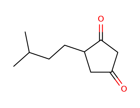 Molecular Structure of 939-86-6 (4-Isopentyl-1,3-cyclopentanedione)