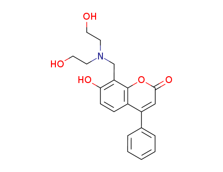 2H-1-Benzopyran-2-one,8-[[bis(2-hydroxyethyl)amino]methyl]-7-hydroxy-4-phenyl- cas  80494-06-0