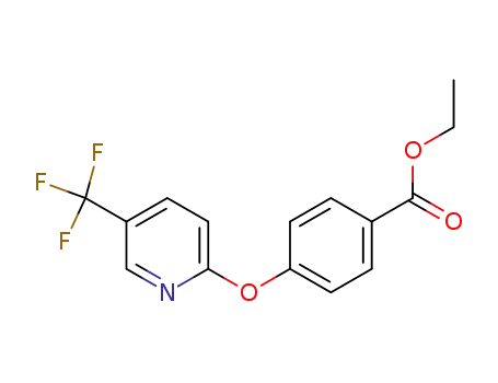 Molecular Structure of 866154-36-1 (Ethyl 4-{[5-(trifluoromethyl)pyridin-2-yl]oxy}benzoate)