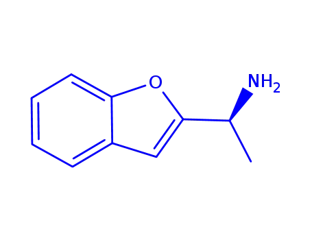 Molecular Structure of 939792-89-9 ((S)-1-(benzofuran-2-yl)ethanamine)