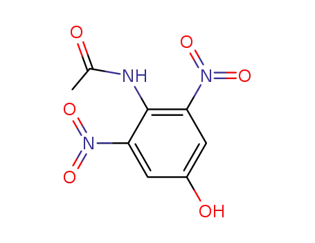 Molecular Structure of 7403-13-6 (N-(4-hydroxy-2,6-dinitrophenyl)acetamide)