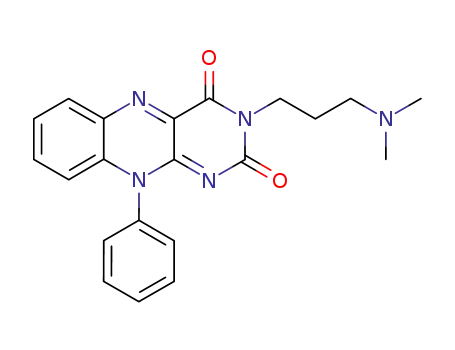 Molecular Structure of 72900-23-3 (3-[3-(dimethylamino)propyl]-10-phenylbenzo[g]pteridine-2,4(3H,10H)-dione)