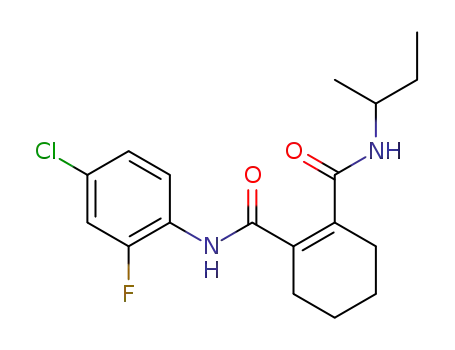 Cyclohex-1-ene-1,2-dicarboxylic acid 1-sec-butylamide 2-[(4-chloro-2-fluoro-phenyl)-amide]