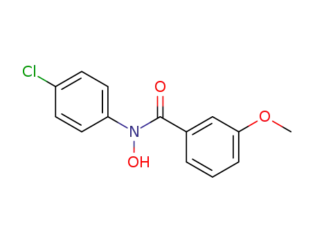Molecular Structure of 77915-81-2 (N-(4-chlorophenyl)-N-hydroxy-3-methoxybenzamide)