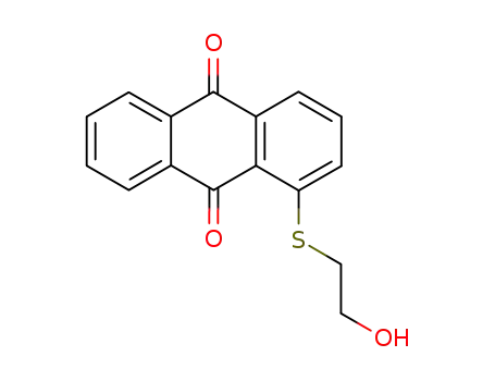 Molecular Structure of 7475-31-2 (1-[(2-hydroxyethyl)sulfanyl]anthracene-9,10-dione)