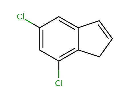 Molecular Structure of 939760-78-8 (5,7-dichloro-1H-indene)