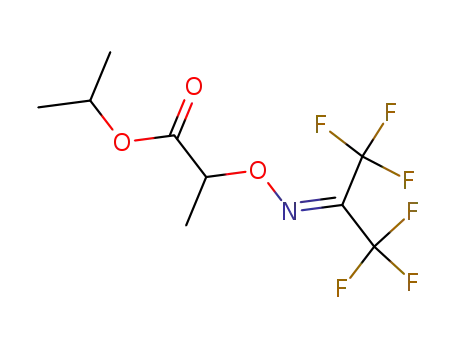Propan-2-yl 3-{[(1,1,1,3,3,3-hexafluoropropan-2-ylidene)amino]oxy}propanoate