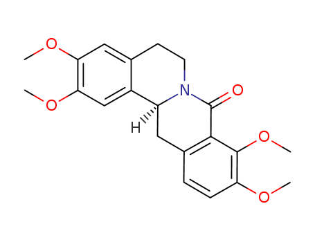8H-Dibenzo[a,g]quinolizin-8-one,5,6,13,13a-tetrahydro-2,3,9,10-tetramethoxy-, (S)-