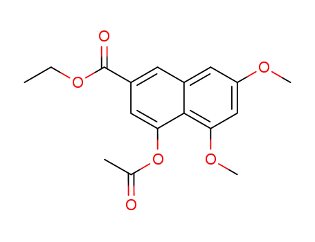 ethyl 4-(acetyloxy)-5,7-dimethoxynaphthalene-2-carboxylate
