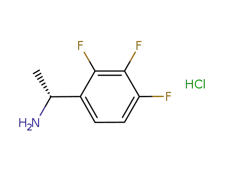 Molecular Structure of 940284-91-3 (Benzenemethanamine, 2,3,4-trifluoro-.alpha.-methyl-, hydrochloride (1:1), (.alpha.R)-)