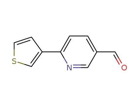 3-Pyridinecarboxaldehyde, 6-(3-thienyl)-