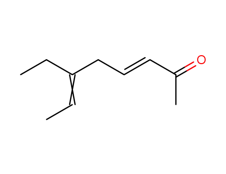 Molecular Structure of 65499-82-3 (3,6-Octadien-2-one, 6-ethyl-)