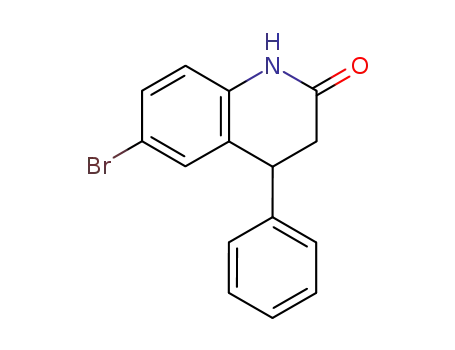 Molecular Structure of 94025-76-0 (6-Bromo-3,4-dihydro-4-phenyl-carbostyril)