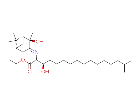 N-(+)-(1R,2R,5R)-2-hydroxy-3-pinanylidene-(2R,3R)-2-ethoxycarbonyl-3-hydroxy-14-methylpentadecylamine