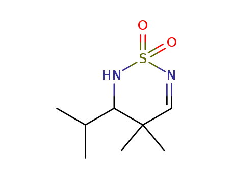 Molecular Structure of 73908-87-9 (4,4-dimethyl-3-(1-methylethyl)-3,4-dihydro-2H-1,2,6-thiadiazine 1,1-dioxide)