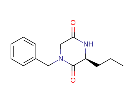 2,5-피페라진디온, 1-(페닐메틸)-3-프로필-, (3S)-