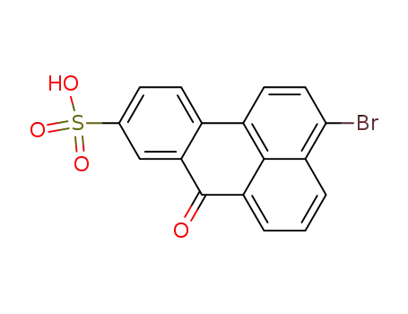 Molecular Structure of 69658-04-4 (3-Bromo-7-oxo-7H-benz(de)anthracene-9-sulfonic acid)