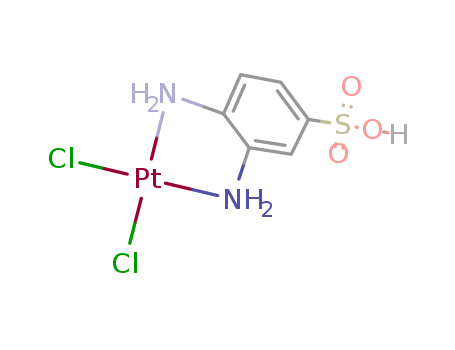 (2-azanidyl-5-sulfo-phenyl)azanide; dichloroplatinum cas  72895-01-3