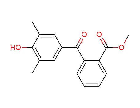 Molecular Structure of 85604-75-7 (METHYL 2-(4-HYDROXY-3,5-DIMETHYLBENZOYL)BENZOATE)