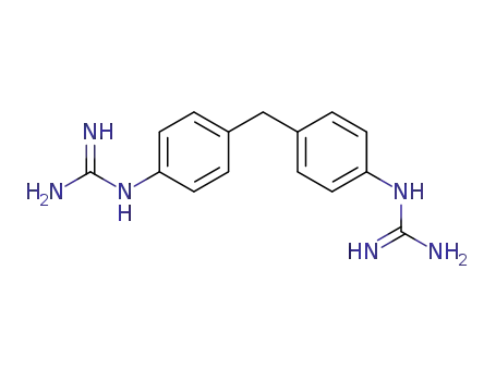 Molecular Structure of 7773-73-1 (2,2'-[Methylenebis(p-phenylene)]bis(guanidine))