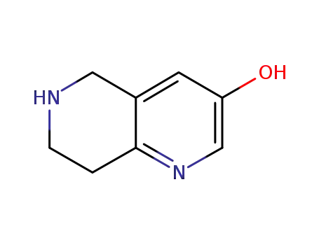 Molecular Structure of 785774-74-5 (5,6,7,8-TETRAHYDRO-1,6-NAPHTHYRIDIN-3-OL)