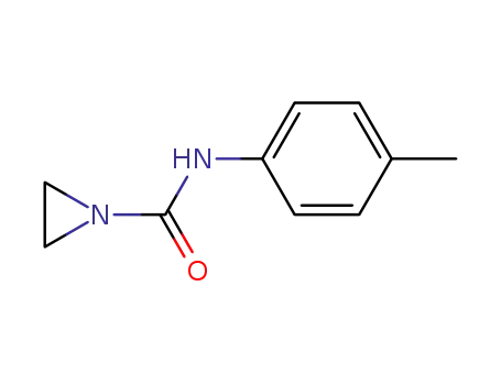 Molecular Structure of 829-65-2 (N-(p-Methylphenyl)-1-aziridinecarboxamide)