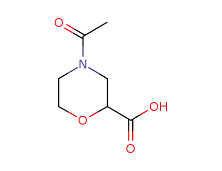Molecular Structure of 848601-09-2 (4-Acetylmorpholine-2-carboxylic acid)