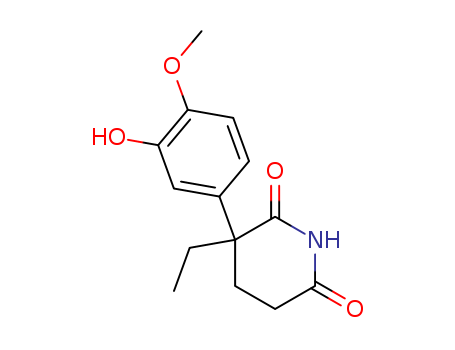 2,6-PIPERIDINEDIONE,3-ETHYL-3-(3-HYDROXY-4-METHOXYPHENYL)-