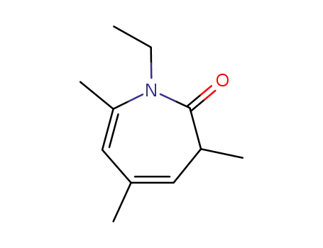 Molecular Structure of 879-22-1 (1-ethyl-3,5,7-trimethyl-1,3-dihydro-2H-azepin-2-one)