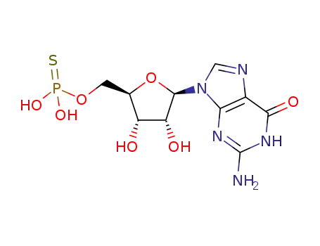 Molecular Structure of 76310-16-2 (guanosine 5'-monophosphorothioate)