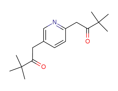 Molecular Structure of 84960-23-6 (2,5-bis(3,3-dimethyl-2-oxobutyl)pyridine)