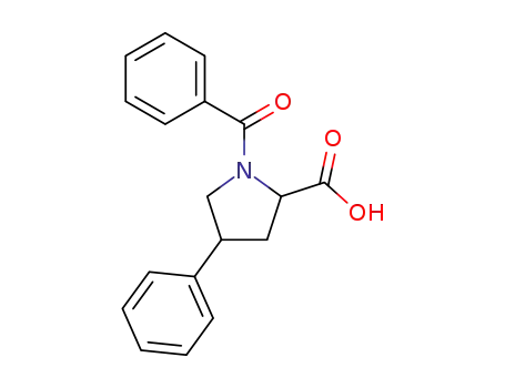 Molecular Structure of 94005-34-2 ((Trans)-1-Benzoyl-4-phenyl-l-proline)