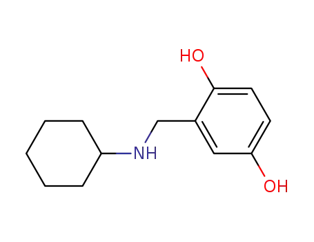 Molecular Structure of 7248-54-6 (2-[(cyclohexylamino)methyl]benzene-1,4-diol)