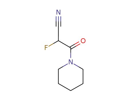Molecular Structure of 704-28-9 (Piperidine, 1-(cyanofluoroacetyl)- (6CI,8CI,9CI))