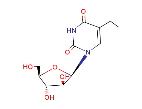 Molecular Structure of 70020-72-3 (5-Ethyluracil arabinoside)