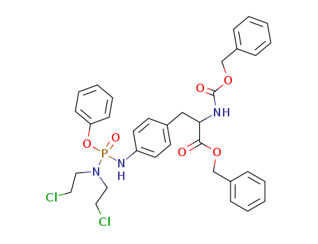benzyl 3-[4-[[bis(2-chloroethyl)amino-phenoxy-phosphoryl]amino]phenyl]-2-phenylmethoxycarbonylamino-propanoate cas  7252-75-7