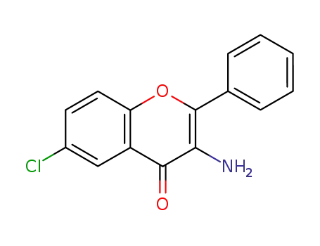 Molecular Structure of 70460-43-4 (3-amino-6-chloro-2-phenyl-4H-chromen-4-one)