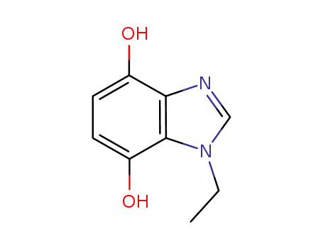 Molecular Structure of 705927-83-9 (1H-Benzimidazole-4,7-diol,1-ethyl-(9CI))