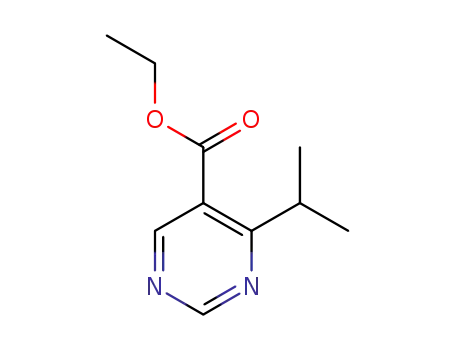 Molecular Structure of 887408-29-9 (ETHYL-4-ISOPROPYL PYRIMIDINE-5-CARBOXYLATE)