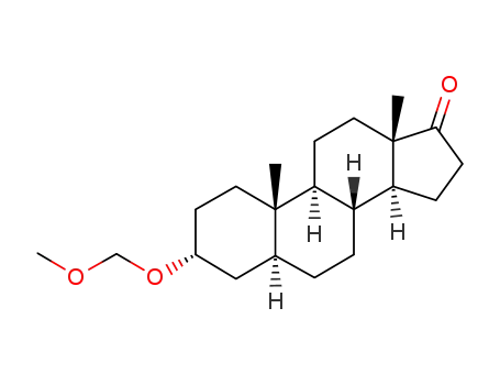 Molecular Structure of 1135993-39-3 ((3R,5S,8R,9S,10S,13S,14S)-3-(methoxymethoxy)-10,13-dimethylHexadecahydro-17H-cyclopenta[a]phenanthren-17-one)